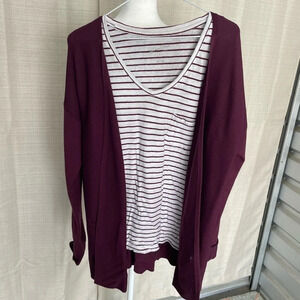 COPY - Women's 2 Piece Cardigan + Shirt Combo Set - Sz. M/L
